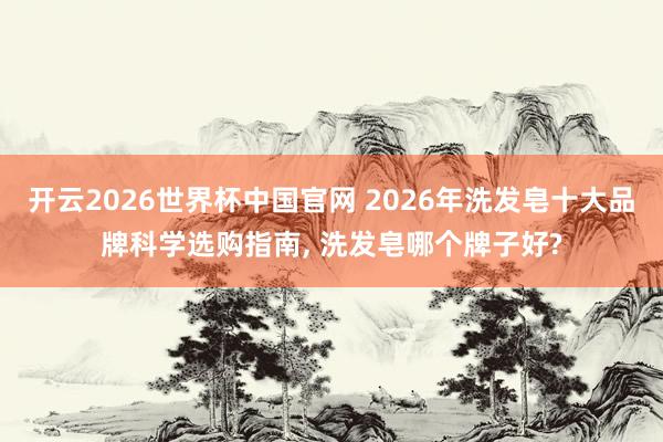 开云2026世界杯中国官网 2026年洗发皂十大品牌科学选购指南, 洗发皂哪个牌子好?