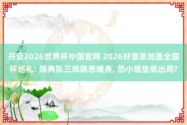 开云2026世界杯中国官网 2026好意思加墨全国杯巡礼: 瑞典队三线隐患缠身, 恐小组垫底出局?
